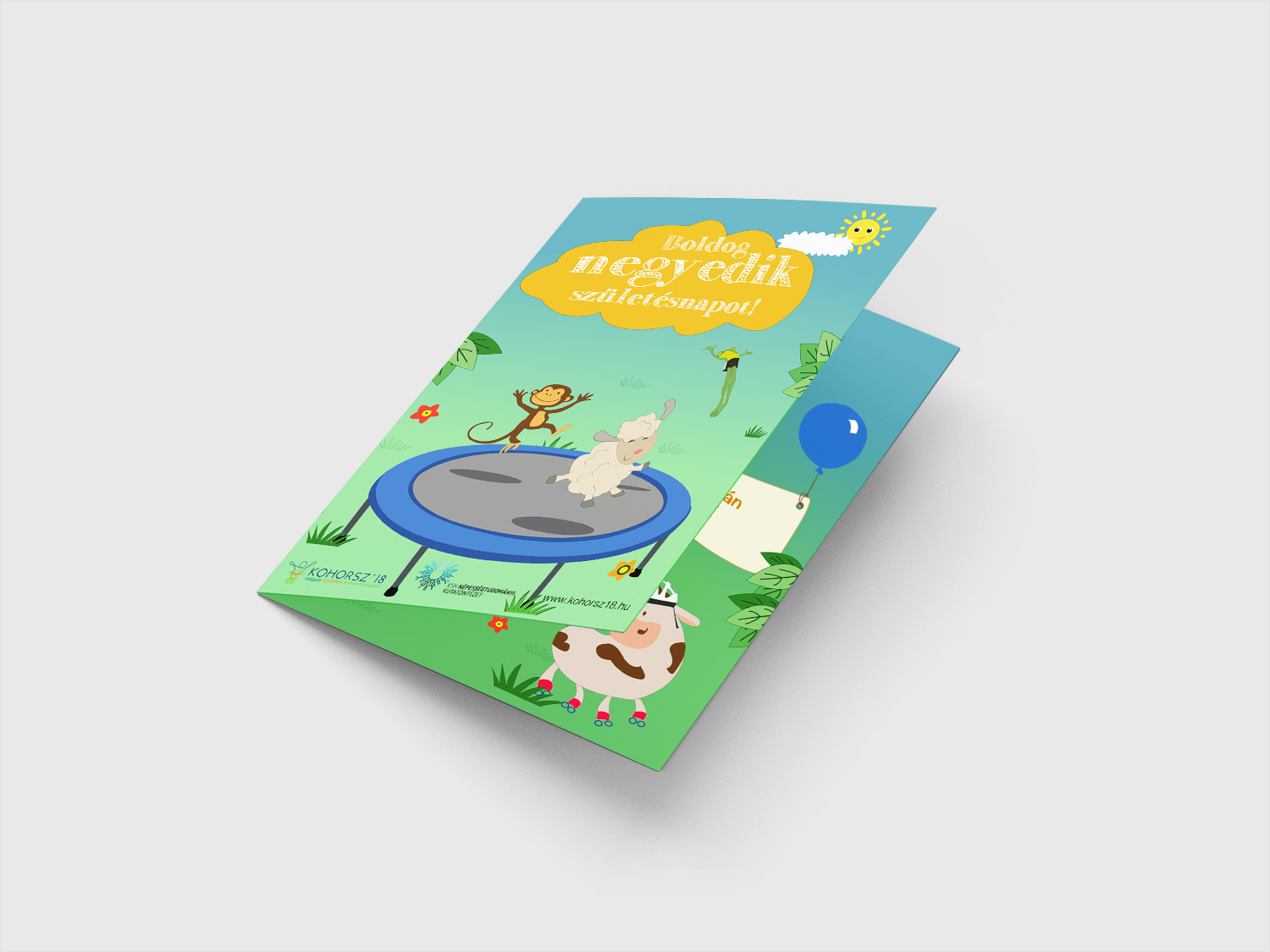 Kohorsz 18 fourth birthday card